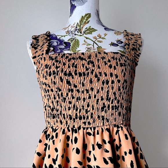 TUSSAH Women’s Sharni Animal Print Midi Dress Size 10 - Picture 2 of 15